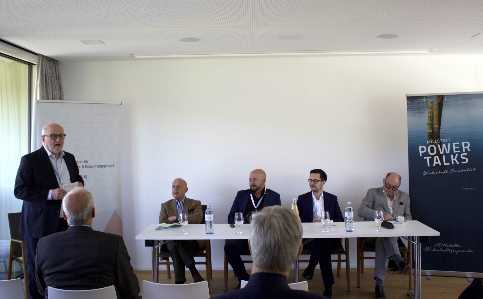 v.l.n.r.: Johannes Göllner, Clemens Jabloner, Tudor Andronic, Alexander Windbichler, Wolfgang Sobotka